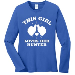 This Loves Her Hunter Gift Ladies Long Sleeve Shirt