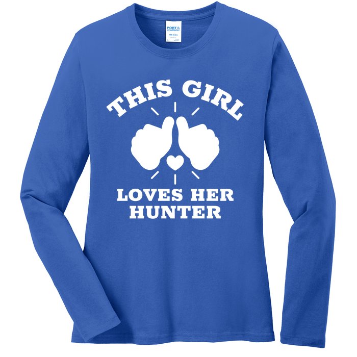 This Loves Her Hunter Gift Ladies Long Sleeve Shirt