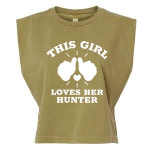 This Loves Her Hunter Gift Garment-Dyed Women's Muscle Tee