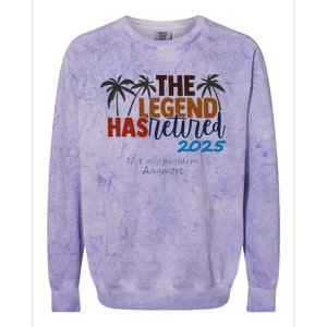 The Legend Has Retired In 2025 Colorblast Crewneck Sweatshirt