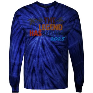 The Legend Has Retired In 2025 Tie-Dye Long Sleeve Shirt