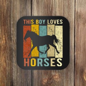 This Loves Horses Horse funny animal lovers Coaster