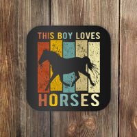 This Loves Horses Horse funny animal lovers Coaster