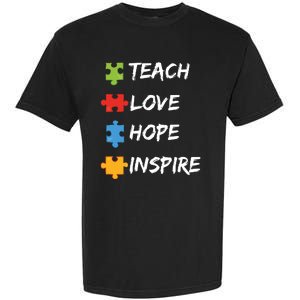 TEACH LOVE HOPE INSPIRE Garment-Dyed Heavyweight T-Shirt