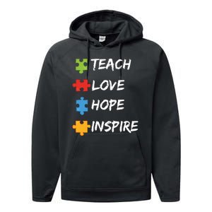 TEACH LOVE HOPE INSPIRE Performance Fleece Hoodie