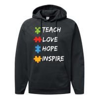 TEACH LOVE HOPE INSPIRE Performance Fleece Hoodie