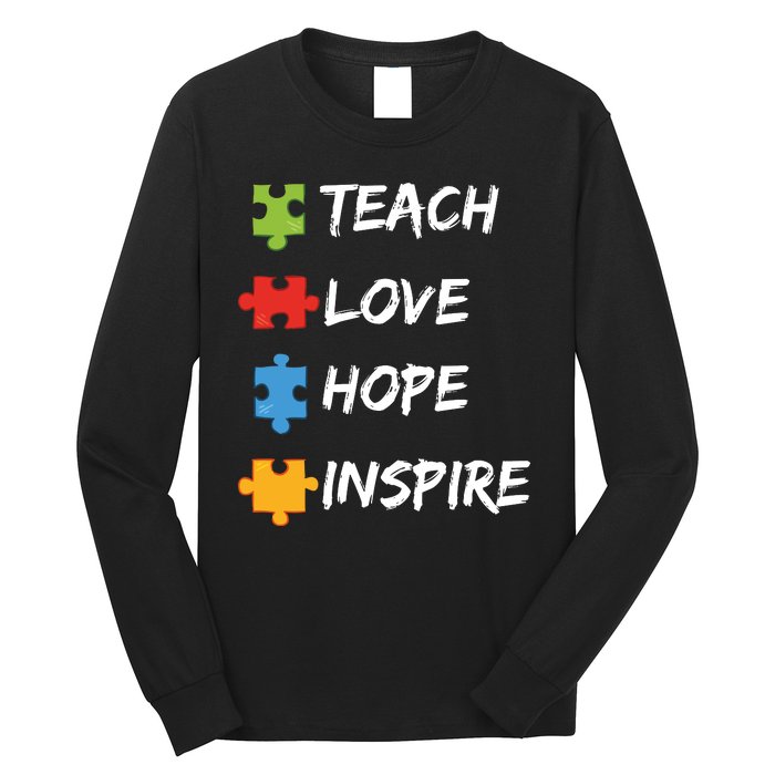 TEACH LOVE HOPE INSPIRE Long Sleeve Shirt