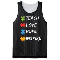 TEACH LOVE HOPE INSPIRE Mesh Reversible Basketball Jersey Tank