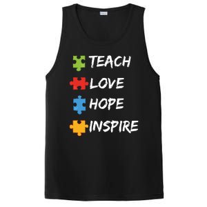 TEACH LOVE HOPE INSPIRE PosiCharge Competitor Tank