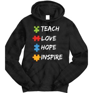 TEACH LOVE HOPE INSPIRE Tie Dye Hoodie