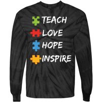 TEACH LOVE HOPE INSPIRE Tie-Dye Long Sleeve Shirt