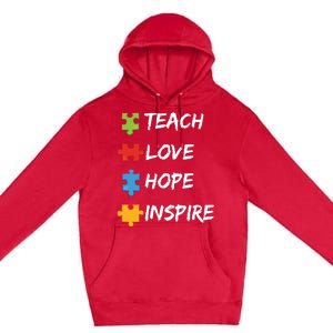 TEACH LOVE HOPE INSPIRE Premium Pullover Hoodie