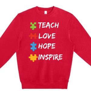 TEACH LOVE HOPE INSPIRE Premium Crewneck Sweatshirt