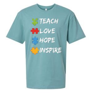 TEACH LOVE HOPE INSPIRE Sueded Cloud Jersey T-Shirt