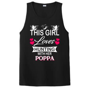 This Loves Hunting With Her Poppa Gift PosiCharge Competitor Tank