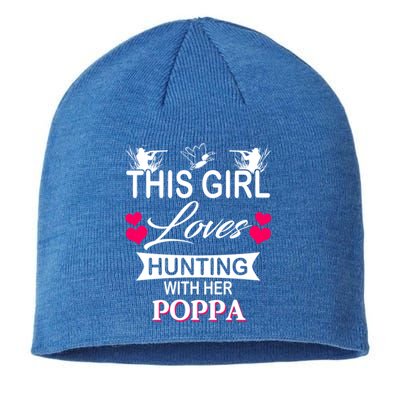 This Loves Hunting With Her Poppa Gift Sustainable Beanie