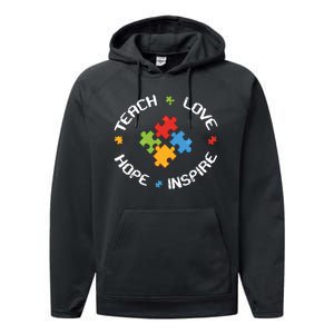 TEACH LOVE HOPE INSPIRE Performance Fleece Hoodie