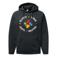 TEACH LOVE HOPE INSPIRE Performance Fleece Hoodie