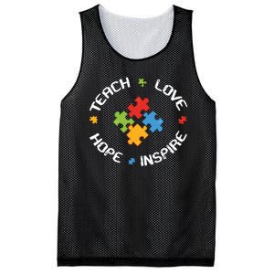 TEACH LOVE HOPE INSPIRE Mesh Reversible Basketball Jersey Tank