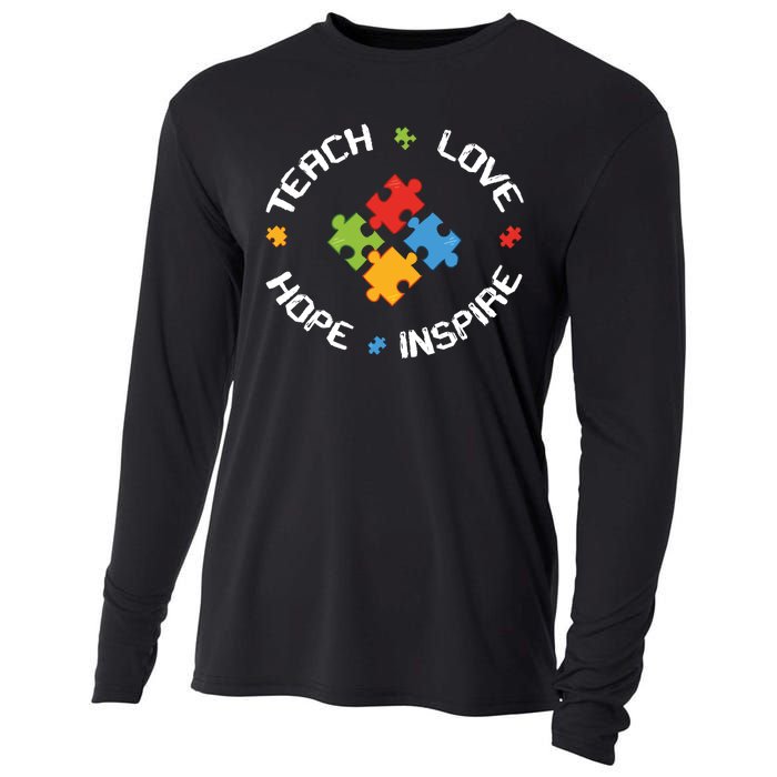 TEACH LOVE HOPE INSPIRE Cooling Performance Long Sleeve Crew