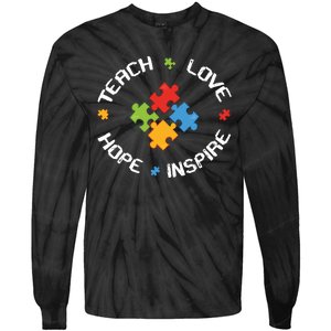 TEACH LOVE HOPE INSPIRE Tie-Dye Long Sleeve Shirt