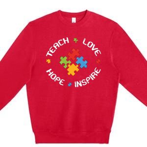 TEACH LOVE HOPE INSPIRE Premium Crewneck Sweatshirt