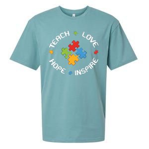 TEACH LOVE HOPE INSPIRE Sueded Cloud Jersey T-Shirt