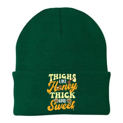 Thighs Like Honey Thick And Sweet Thick Thighs Knit Cap Winter Beanie