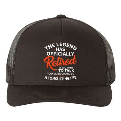 The Legend Has Retired Officer Officially Retirement Yupoong Adult 5-Panel Trucker Hat