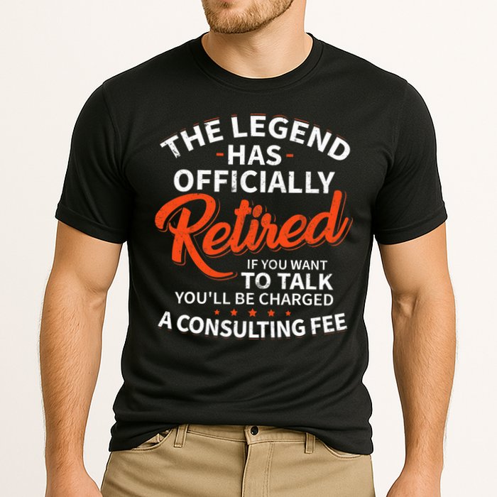 The Legend Has Retired Officer Officially Retirement Cooling Performance Crew T-Shirt