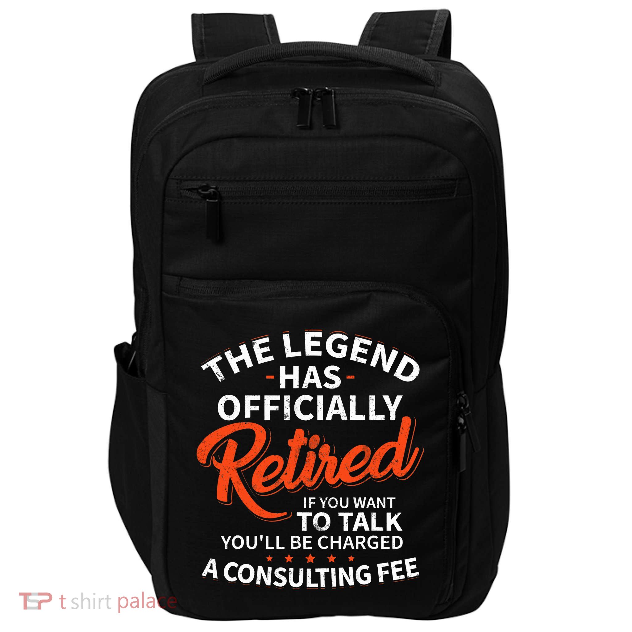 The Legend Has Retired Officer Officially Retirement Impact Tech Backpack
