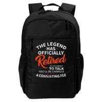 The Legend Has Retired Officer Officially Retirement Daily Commute Backpack