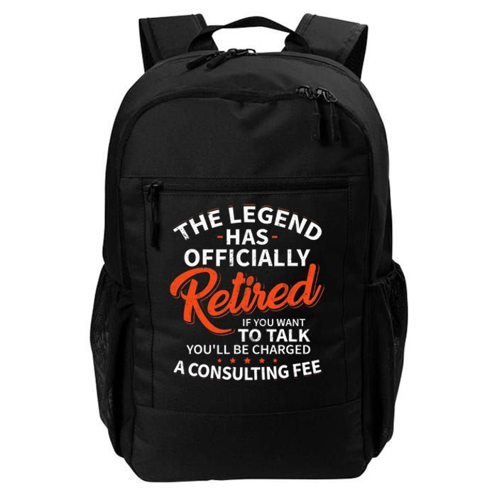 The Legend Has Retired Officer Officially Retirement Daily Commute Backpack