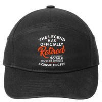 The Legend Has Retired Officer Officially Retirement 7-Panel Snapback Hat