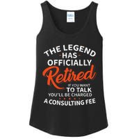 The Legend Has Retired Officer Officially Retirement Ladies Essential Tank