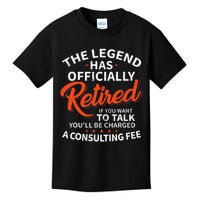 The Legend Has Retired Officer Officially Retirement Kids T-Shirt