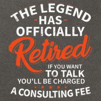 The Legend Has Retired Officer Officially Retirement Cotton Canvas Backpack