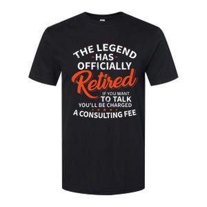 The Legend Has Retired Officer Officially Retirement Softstyle CVC T-Shirt