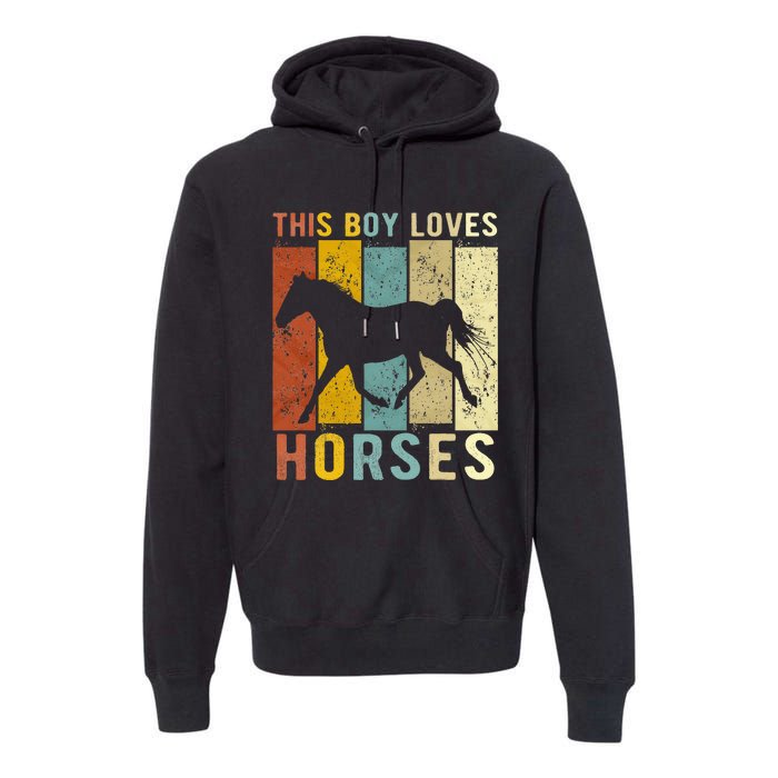 This Loves Horses Horse Premium Hoodie