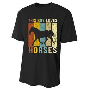 This Loves Horses Horse Performance Sprint T-Shirt