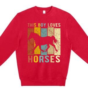 This Loves Horses Horse Premium Crewneck Sweatshirt