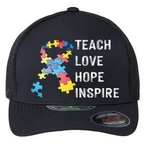 TEACH LOVE HOPE INSPIRE Flexfit Unipanel Trucker Cap