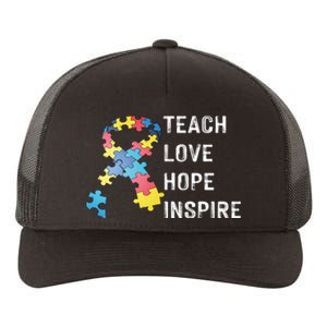 TEACH LOVE HOPE INSPIRE Yupoong Adult 5-Panel Trucker Hat