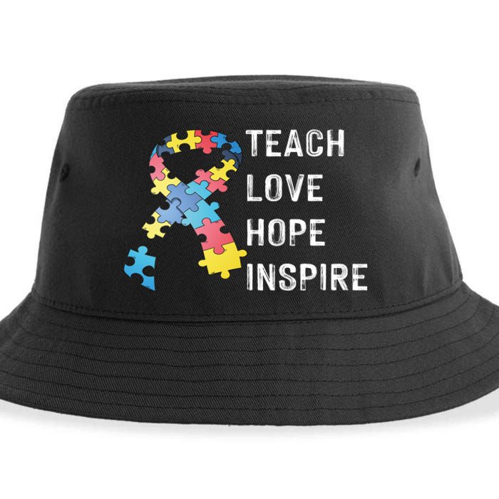 TEACH LOVE HOPE INSPIRE Sustainable Bucket Hat