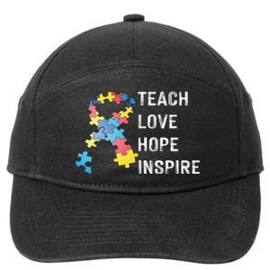 TEACH LOVE HOPE INSPIRE 7-Panel Snapback Hat