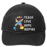 TEACH LOVE HOPE INSPIRE 7-Panel Snapback Hat