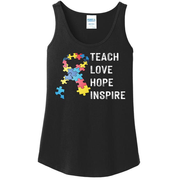 TEACH LOVE HOPE INSPIRE Ladies Essential Tank