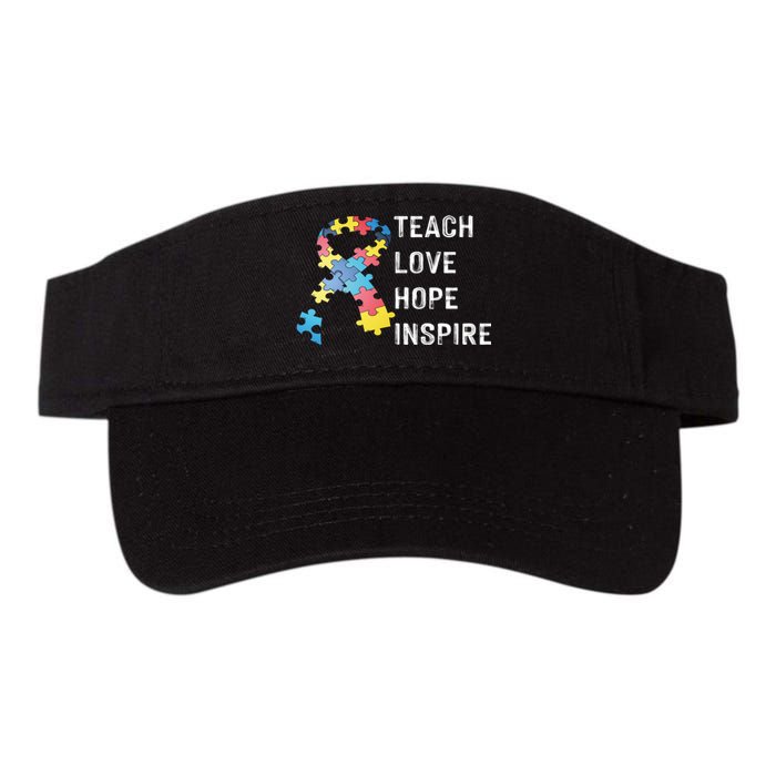 TEACH LOVE HOPE INSPIRE Valucap Bio-Washed Visor