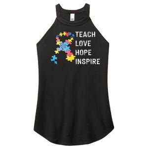 TEACH LOVE HOPE INSPIRE Women's Perfect Tri Rocker Tank