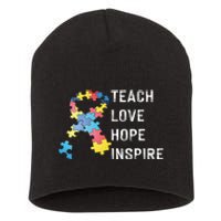 TEACH LOVE HOPE INSPIRE Short Acrylic Beanie